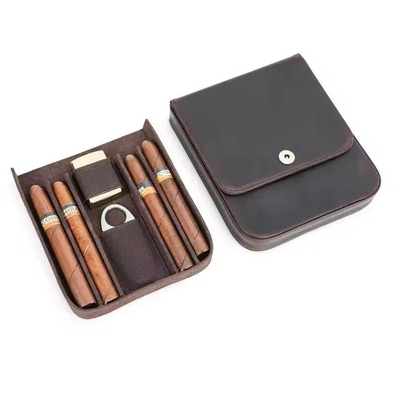 Premium Cigar Case - Портативный футляр для сигар, влагозащитный контейнер