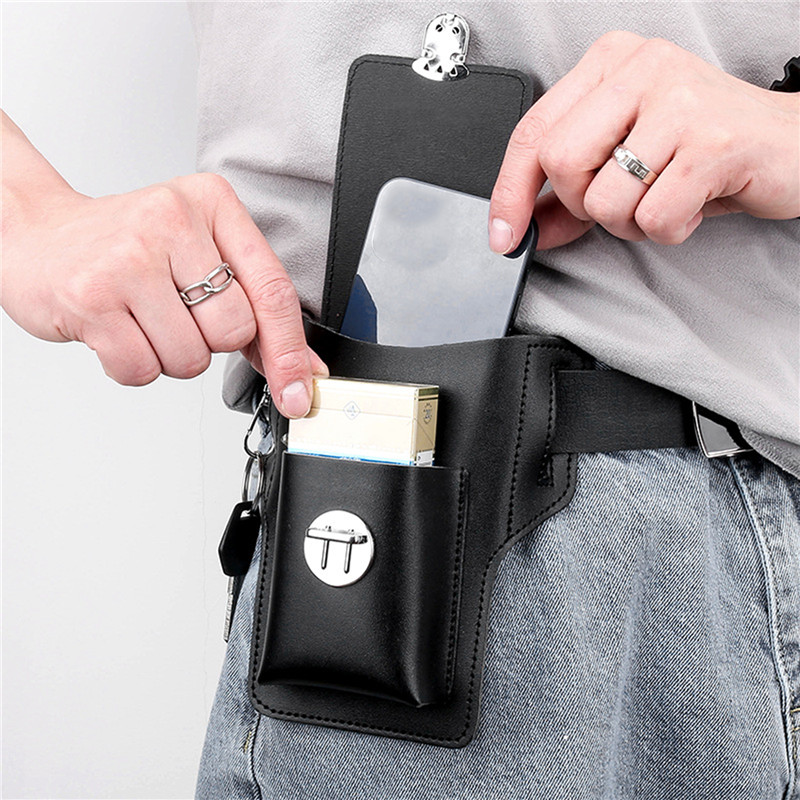 Мужская сумка на ремне для тел – обзор и цена Leather Wallet Men