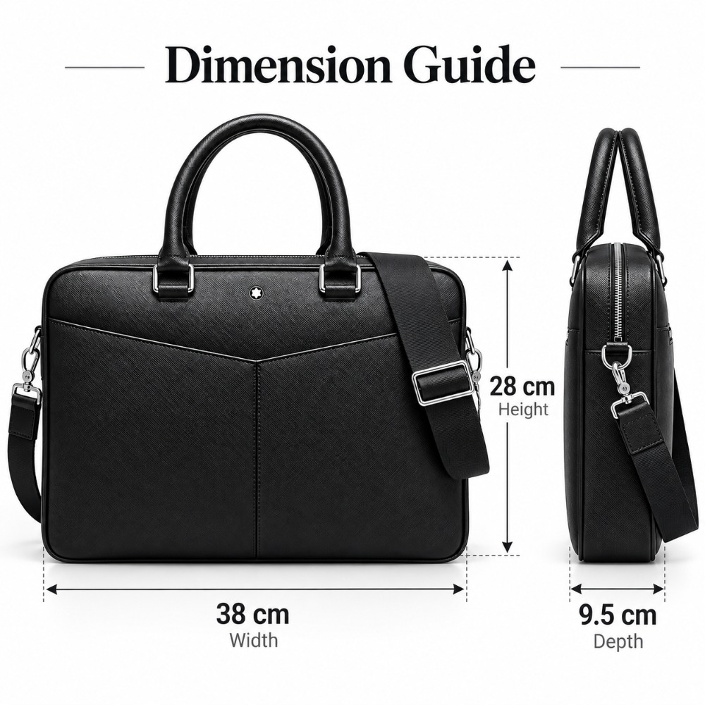 Роскошный мужской деловой порт – обзор и цена Leather Briefcase