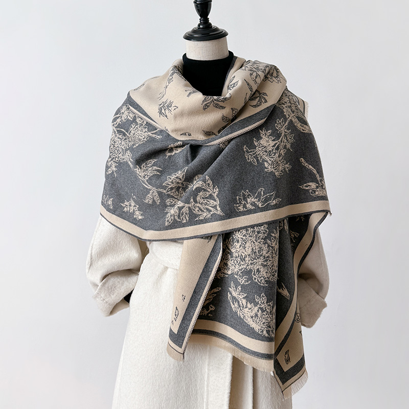 Женский винтажный шарф с цвето – обзор и цена Cashmere Scarf