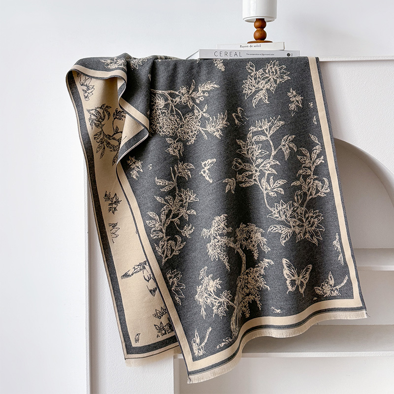Женский винтажный шарф с цвето – обзор и цена Cashmere Scarf