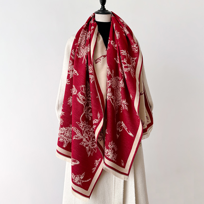 Женский винтажный шарф с цвето – обзор и цена Cashmere Scarf